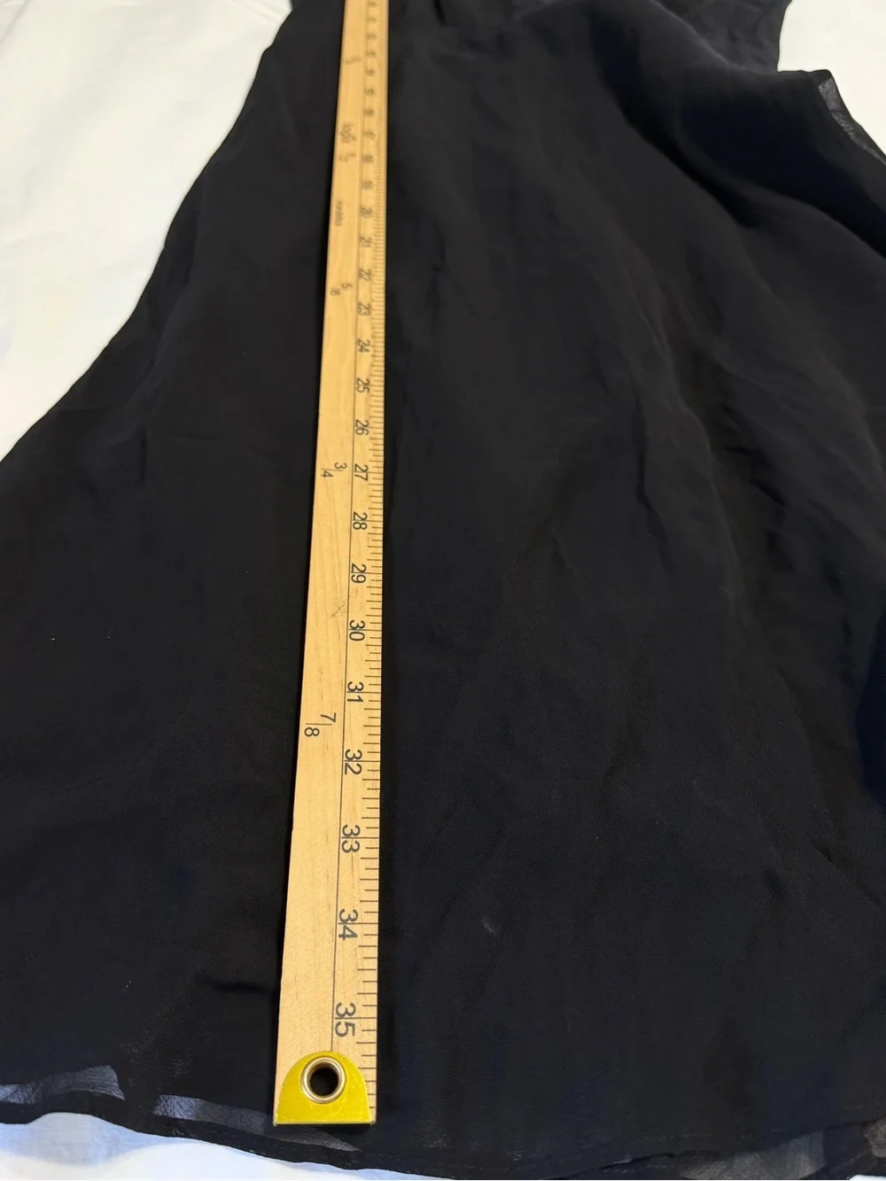 Vintage Odessa 90s Black Silk Slip Dress Minimalist Mob Wife Y2K  SZ 6